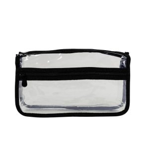 CC11 - Clear Cosmetic Bag w front Pouch