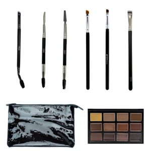 BRW-TWIN1 - Brow Brush Set with 12EB Eyebrow Palette